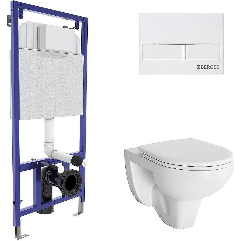 Комплект унитаза с инсталляцией Berges Novum L1 043320 