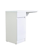 Тумба с раковиной Orange Sistema 100 L STK-40TUW+RAL с бельевой корзиной Белая-3