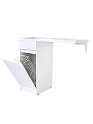 Тумба с раковиной Orange Sistema 100 L STK-40TUW+RAL с бельевой корзиной Белая-2