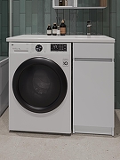 Тумба с раковиной Orange Sistema 100 R STK-40TUW+RAR с бельевой корзиной Белая