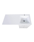 Тумба с раковиной Orange Sistema 110 R STD-110TUW+RAR Белая-5