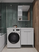 Тумба с раковиной Orange Sistema 120 R STD-120TUW+RAR Белая-5