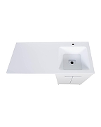 Тумба с раковиной Orange Sistema 120 R STD-120TUW+RAR Белая-3