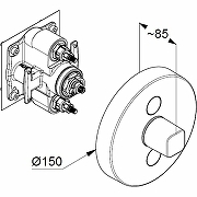 Смеситель для душа Kludi Push 387120538 Хром-1