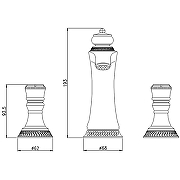 Смеситель для раковины Bronze de Luxe Royal 21383 цвет Бронза-6