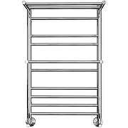 Водяной полотенцесушитель Aquatek Альфа П10 500x800 AQ RRP1080CH с полкой Хром-1