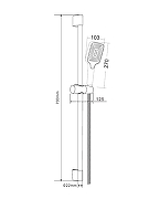 Душевой гарнитур Orange OS142b Черный матовый-3
