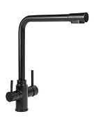 Смеситель для кухни Orange Boni M15-008b Черный матовый-4