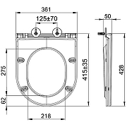 Унитаз Lemark Glazer 9614003 подвесной Белый глянец с сиденьем Микролифт-18