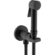 Гигиенический душ со смесителем Bossini Paloma Flat E34003B.073 Черный матовый