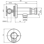 Гигиенический душ со смесителем Bossini Paloma Flat E34003B.073 Черный матовый-1