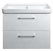 Тумба с раковиной Azario Ника 70 CS00080144 подвесная Белая матовая