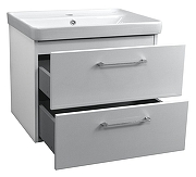 Тумба с раковиной Azario Ника 70 CS00080144 подвесная Белая матовая-1