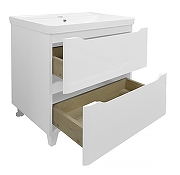 Тумба с раковиной Azario Lotos 80/2 Н CS00081987 Белая-1