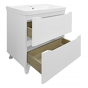 Тумба с раковиной Azario Lotos 60/2 Н CS00081983 Белая-1
