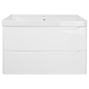 Тумба с раковиной Azario Lotos 80/2 CS00083931 подвесная Белая-1