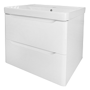 Тумба с раковиной Azario Lotos 60/2 CS00083929 подвесная Белая