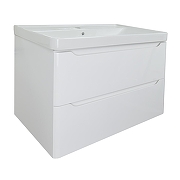 Тумба с раковиной Azario Lotos 70/2 CS00083930 подвесная Белая-1