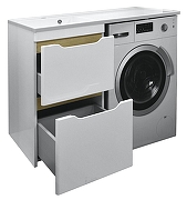Тумба с раковиной Azario Magenta 120 L CS00078395 Белая-1