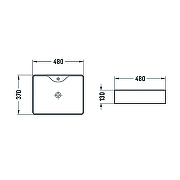 Раковина Azario 48 AZ-2010 SP Белая-2