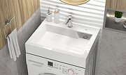 Раковина Azario Etna 60 CS00078303 на стиральную машину Белая-2
