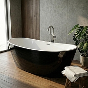 Акриловая ванна Azario Easton 180х82 AZ-1337B Черная Белая без гидромассажа-4