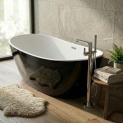 Акриловая ванна Azario Easton 180х82 AZ-1337B Черная Белая без гидромассажа-5