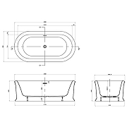 Акриловая ванна Azario Tour 180х90 TOU18090 без гидромассажа-4