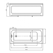 Акриловая ванна Azario Bella 160х70 AV.0020160 без гидромассажа-4