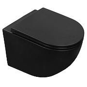Унитаз Azario Grado AZ-0046N-MB подвесной Черный матовый с сиденьем Микролифт