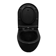 Унитаз Azario Grado AZ-0046N-MB подвесной Черный матовый с сиденьем Микролифт-4