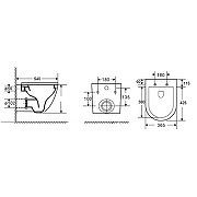 Унитаз Azario Navio AZ-0074 подвесной Белый с сиденьем Микролифт-12