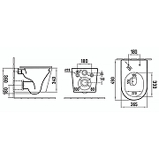 Унитаз Azario Atrio AZ-2330 подвесной Белый с сиденьем Микролифт-14