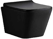 Унитаз Azario Boca AZ-2002-MB подвесной Черный матовый с сиденьем Микролифт-1
