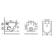 Унитаз Azario Teramo AZ-0053 SP подвесной Белый с сиденьем Микролифт-14