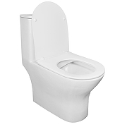 Унитаз моноблок Azario Terni AZ-8618 цвет Белый с сиденьем Микролифт-1