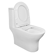 Унитаз моноблок Azario Terni AZ-8618 цвет Белый с сиденьем Микролифт-2