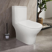 Унитаз моноблок Azario Terni AZ-8618 цвет Белый с сиденьем Микролифт-10