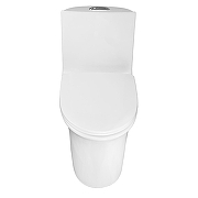 Унитаз моноблок Azario Luna AZ-1037 цвет Белый с сиденьем Микролифт-7