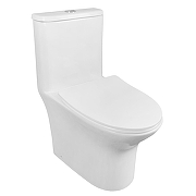 Унитаз моноблок Azario Sente AZ-8614 цвет Белый с сиденьем Микролифт