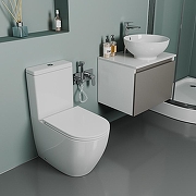 Унитаз-компакт D&K Matrix DT1397016 с бачком и сиденьем Микролифт-5