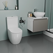 Унитаз-компакт D&K Matrix DT1397016 с бачком и сиденьем Микролифт-6