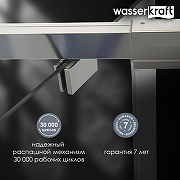 Душевой уголок WasserKRAFT Aula 100х80 11P17 профиль Хром стекло прозрачное-2