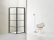 Душевой уголок Azario Richmond 90х90 AZ-NAG1221 900 BLACK профиль Черный стекло прозрачное-2