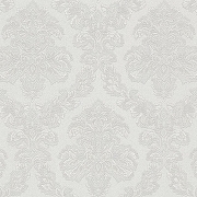 Обои Kerama Marazzi Palazzo KM5501 Винил на флизелине (1,06*10,05) Серый/Белый, Штукатурка/Дамаск