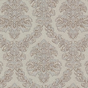 Обои Kerama Marazzi Palazzo KM5502 Винил на флизелине (1,06*10,05) Серый/Бежевый/Серебряный, Штукатурка/Дамаск
