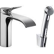 Смеситель для раковины Hansgrohe Vivenis 75210000 с гигиеническим душем Хром-1