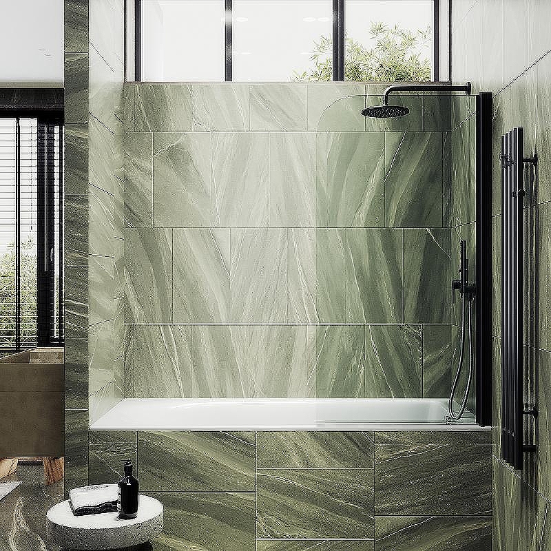 Шторка на ванну Maybah Glass MGV-598-6 600x1400 поворотная на монопетле 