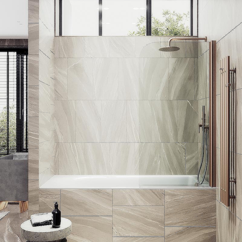 Шторка на ванну Maybah Glass MGV-598-2 600x1400 поворотная на монопетле 