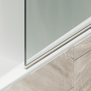 Шторка на ванну Maybah Glass MGV-598-2 600x1400 поворотная на монопетле Бронза стекло прозрачное-5